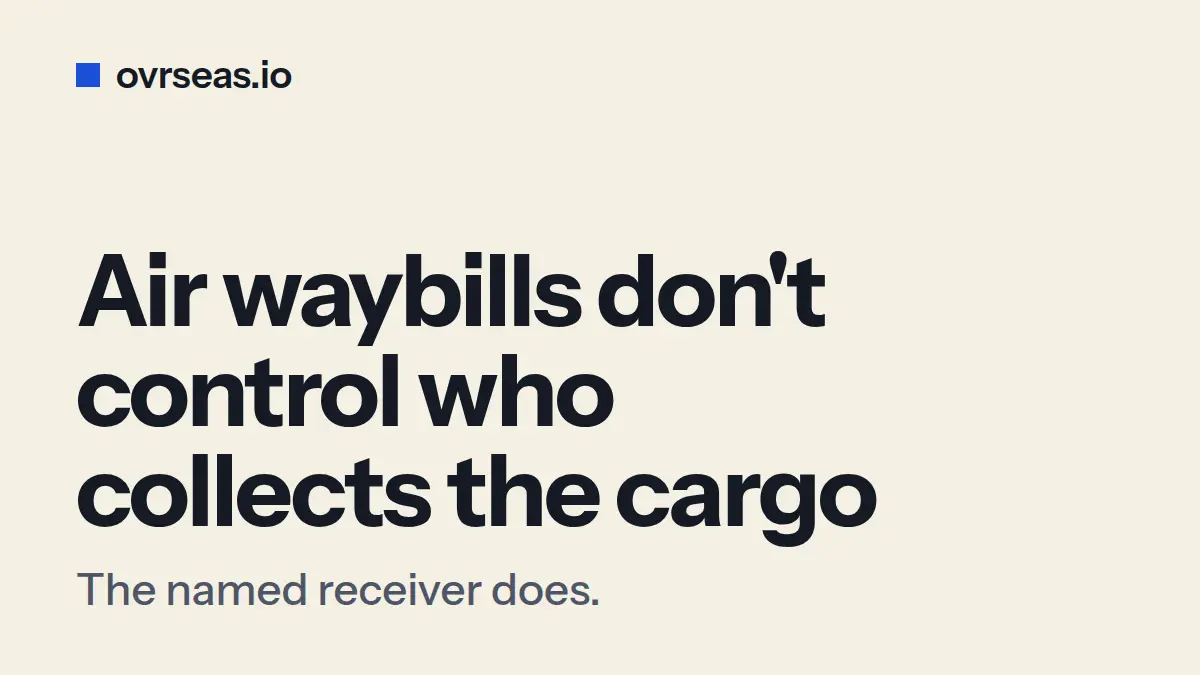 Air Waybill vs Bill of Lading: What You Lose Flying Cargo