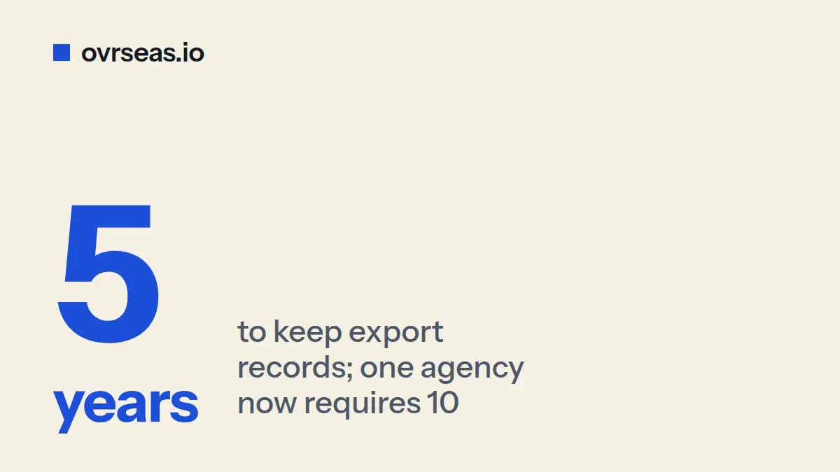 Export Record Keeping: What U.S. Exporters Must Retain
