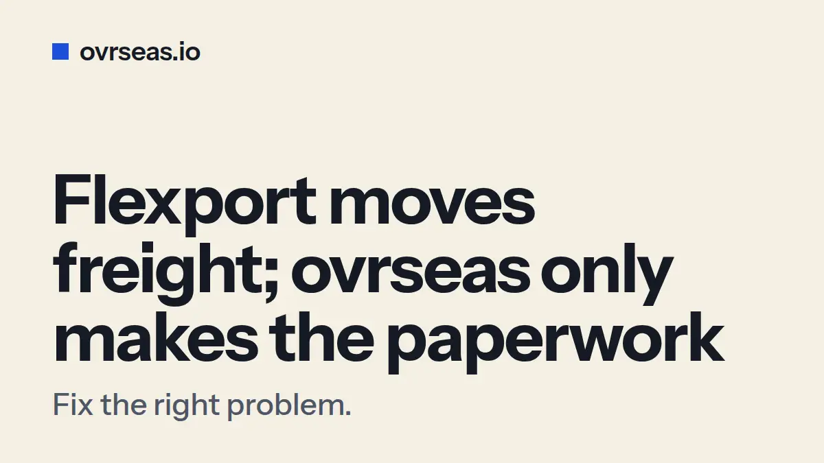 Flexport Alternative for Small Exporters: When It Fits