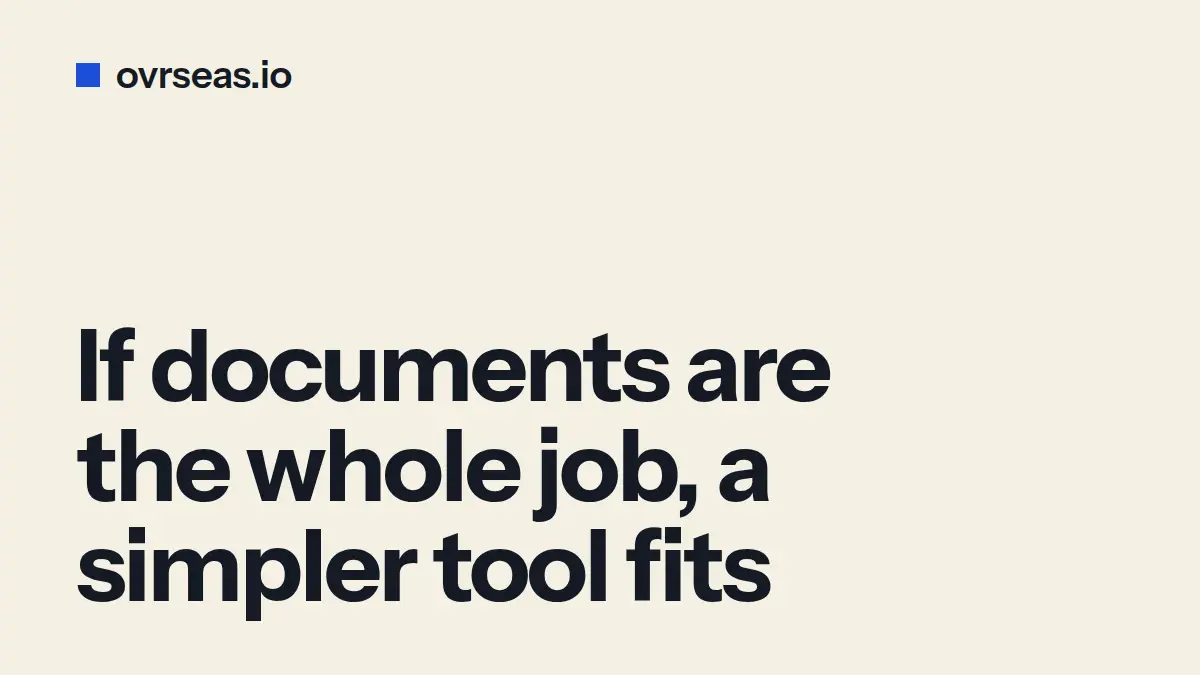 IncoDocs Alternative for Small Exporters: When It Fits