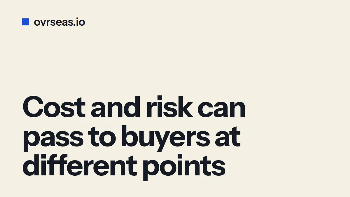 Incoterms Responsibilities: Who Pays, Who's at Risk