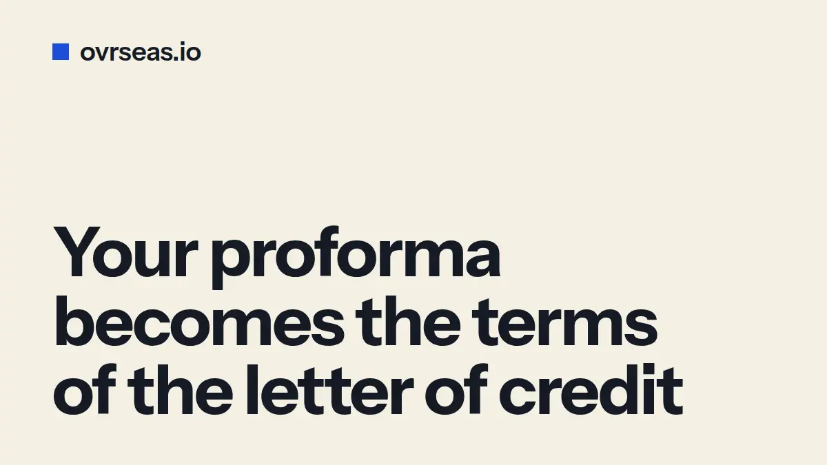 Proforma vs Commercial Invoice: Why Mismatched Numbers Get Your L/C Rejected